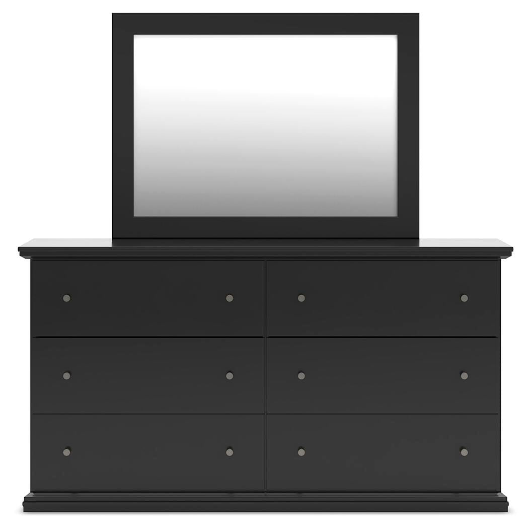 Maribel Panel Bed, Dresser, Mirror, Chest and Nightstand