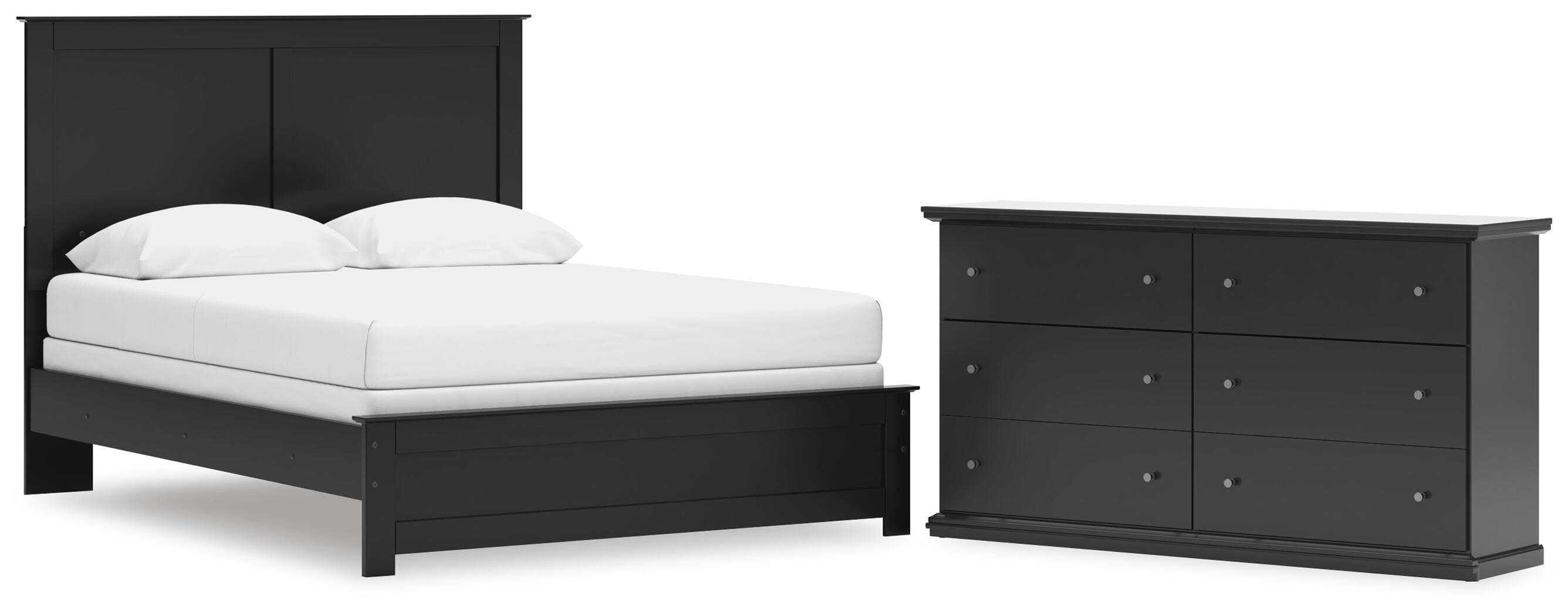 Maribel Panel Bed and Dresser