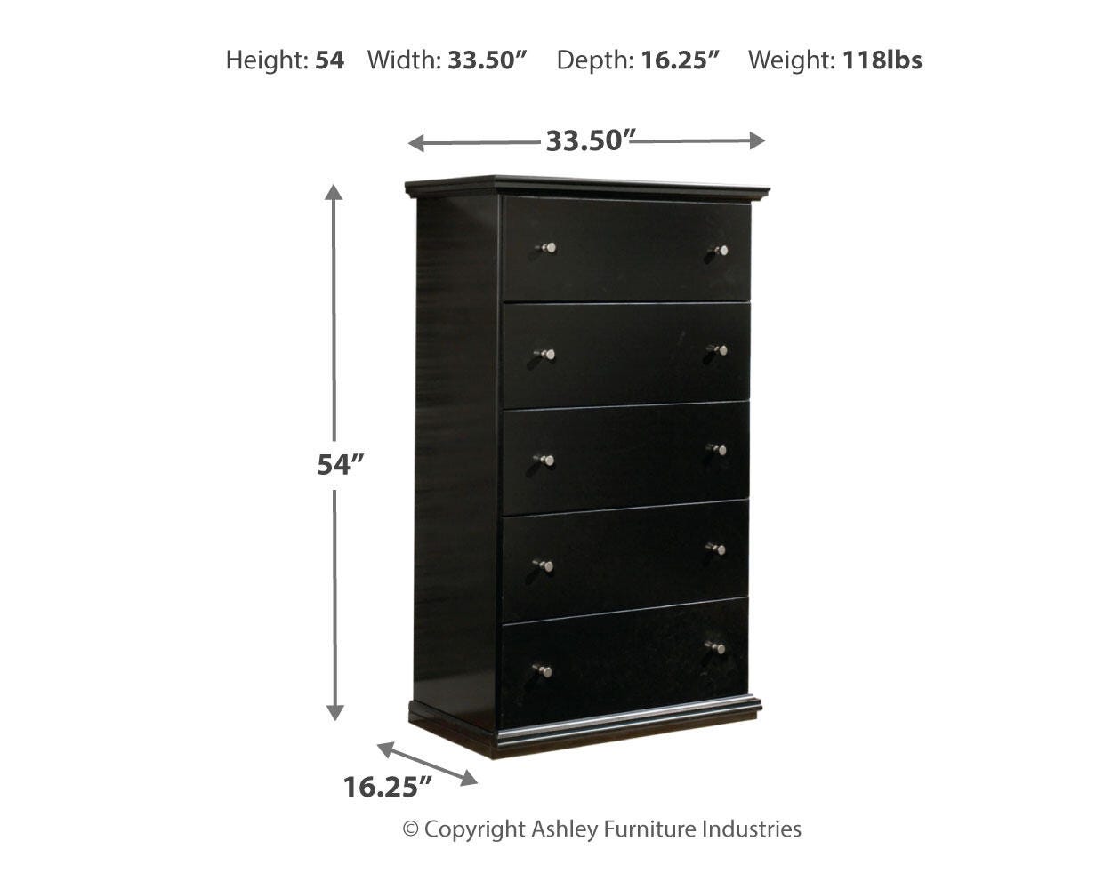 Maribel Panel Bed, Dresser, Mirror and Chest