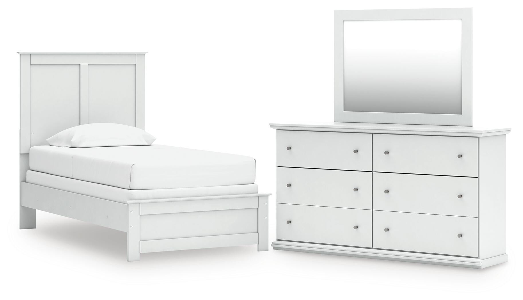 Bostwick Shoals Panel Bed, Dresser and Mirror