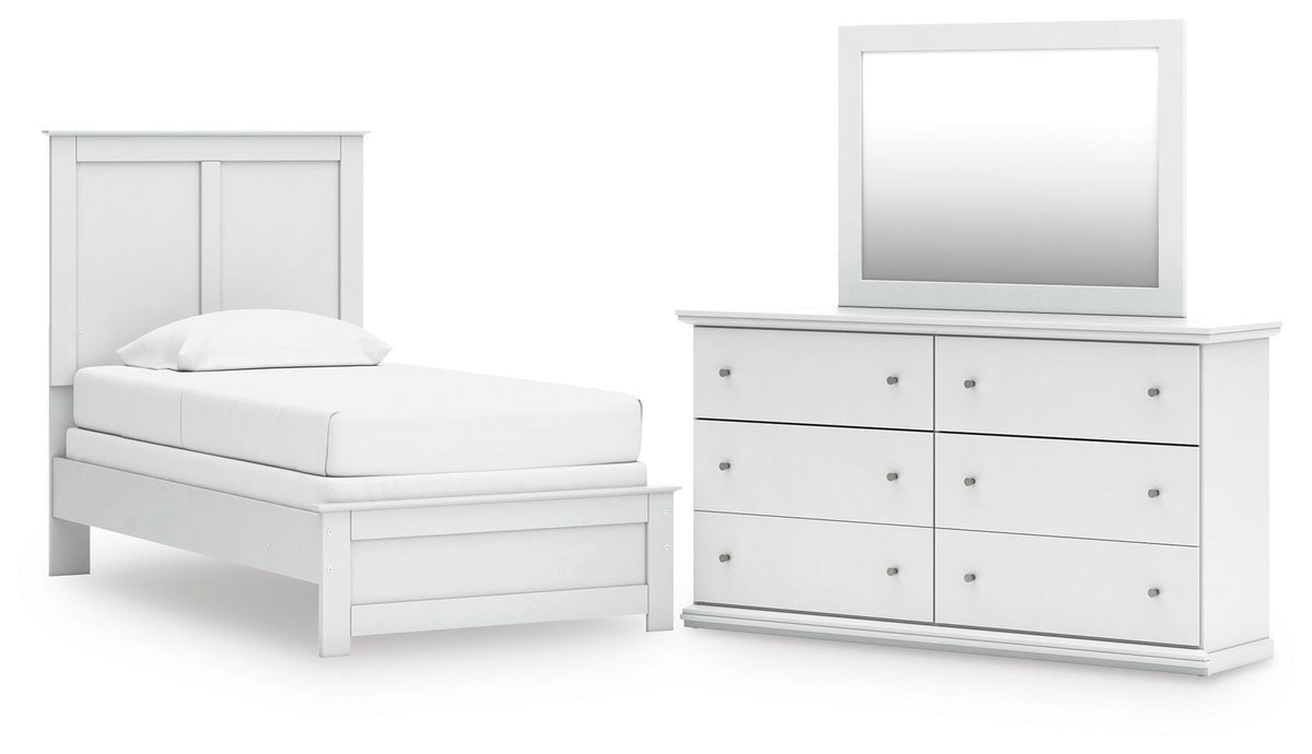 Bostwick Shoals Panel Bed, Dresser and Mirror