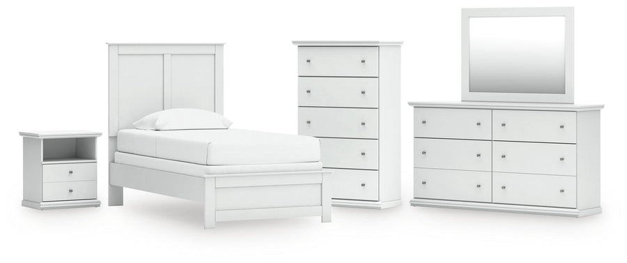 Bostwick Shoals Panel Bed, Dresser, Mirror, Chest and Nightstand