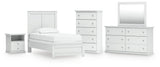 Bostwick Shoals Panel Bed, Dresser, Mirror, Chest and Nightstand