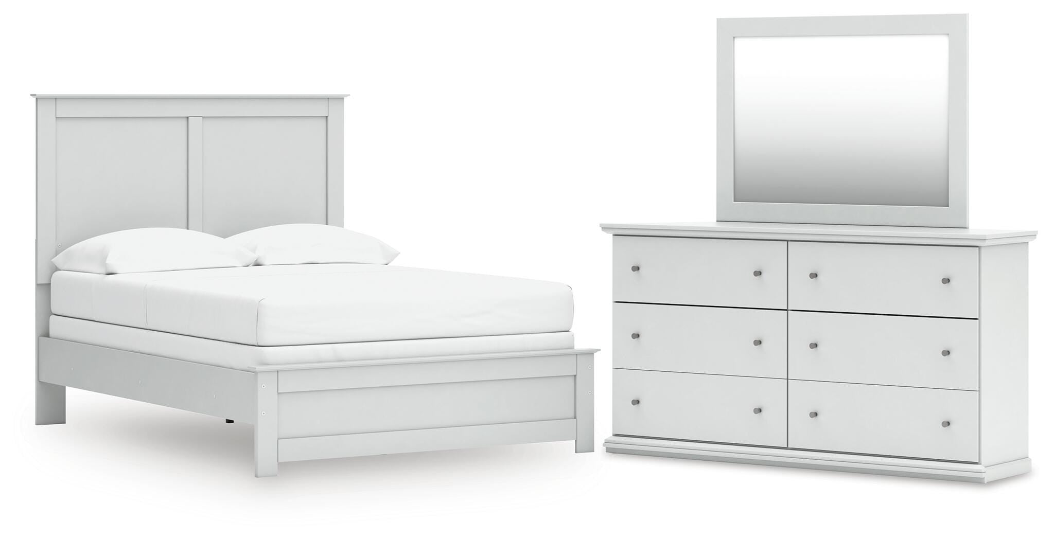 Bostwick Shoals Panel Bed, Dresser and Mirror