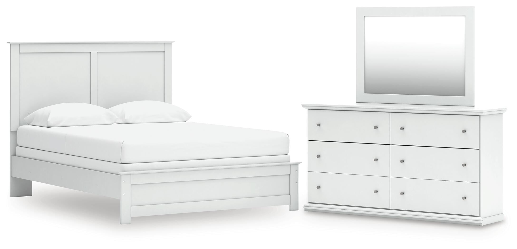Bostwick Shoals Panel Bed, Dresser and Mirror