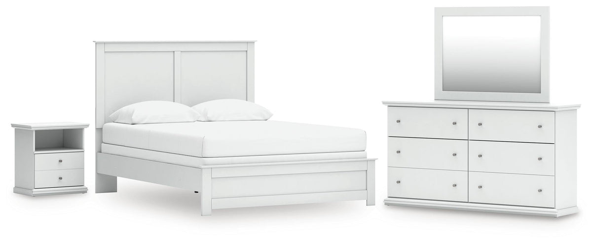 Bostwick Shoals Panel Bed, Dresser, Mirror and Nightstand