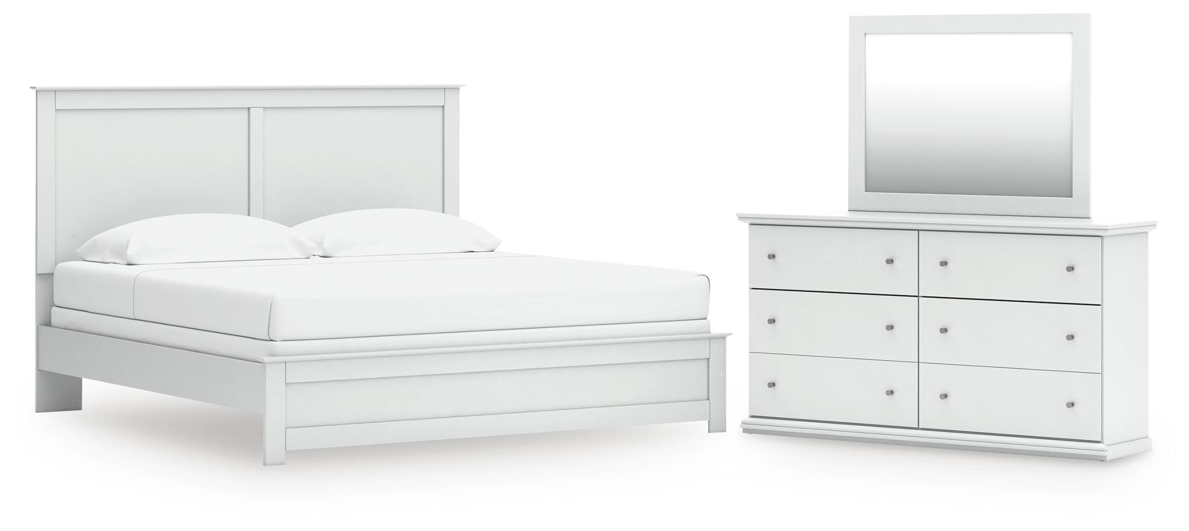 Bostwick Shoals Panel Bed, Dresser and Mirror