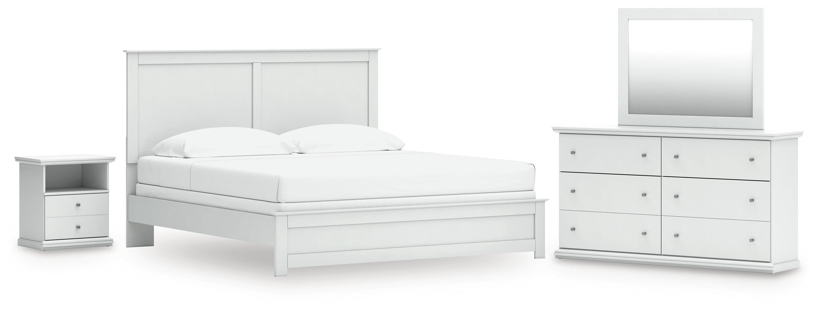 Bostwick Shoals Panel Bed, Dresser, Mirror and Nightstand