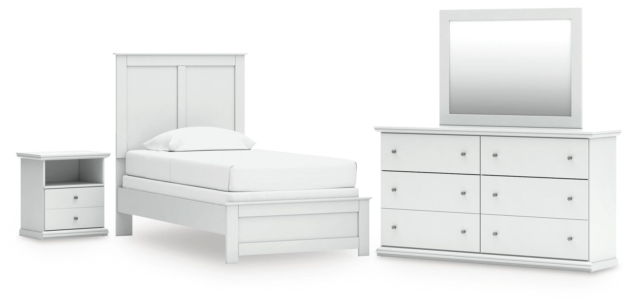 Bostwick Shoals Panel Bed, Dresser, Mirror and Nightstand