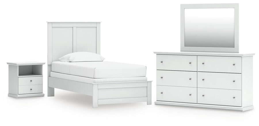 Bostwick Shoals Panel Bed, Dresser, Mirror and Nightstand