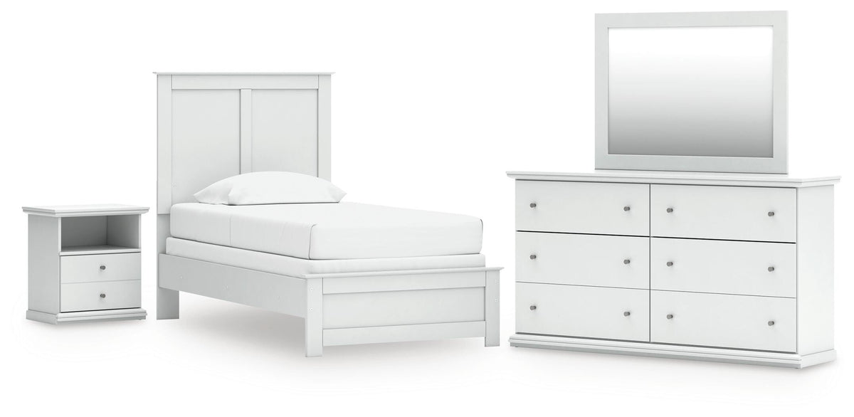 Bostwick Shoals Panel Bed, Dresser, Mirror and Nightstand