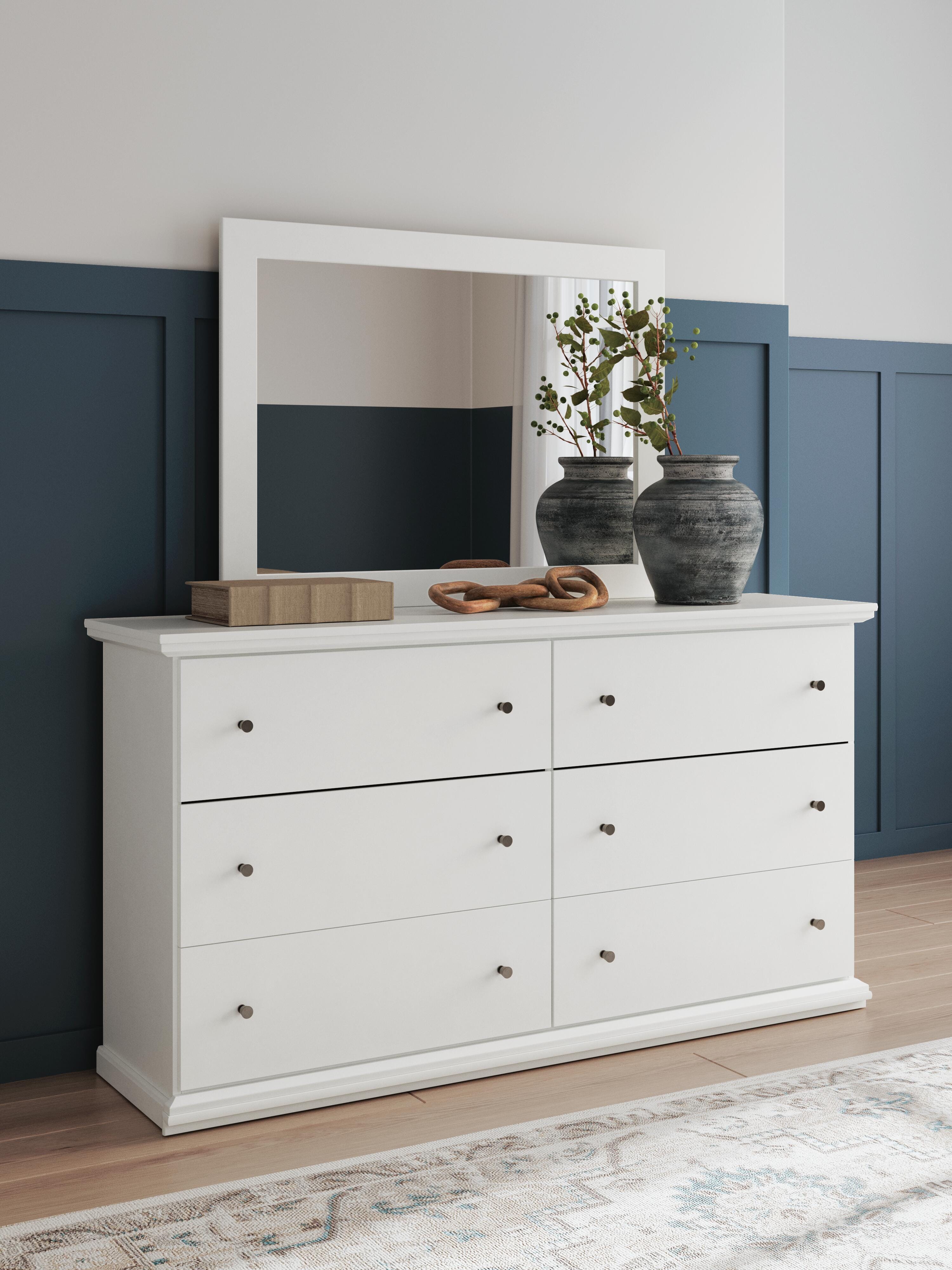 Bostwick Shoals Panel Bed, Dresser, Mirror and Chest