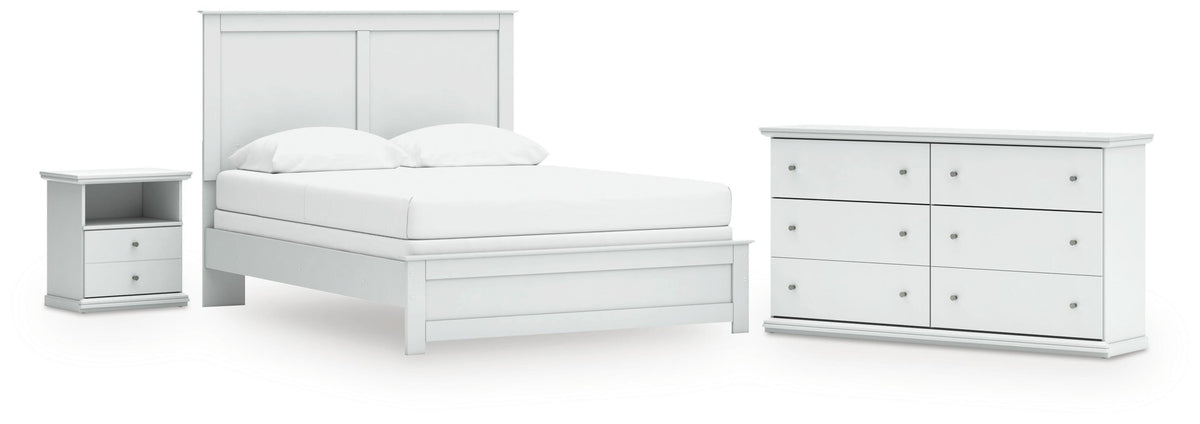Bostwick Shoals Panel Bed, Dresser and Nightstand