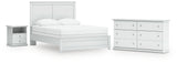 Bostwick Shoals Panel Bed, Dresser and Nightstand