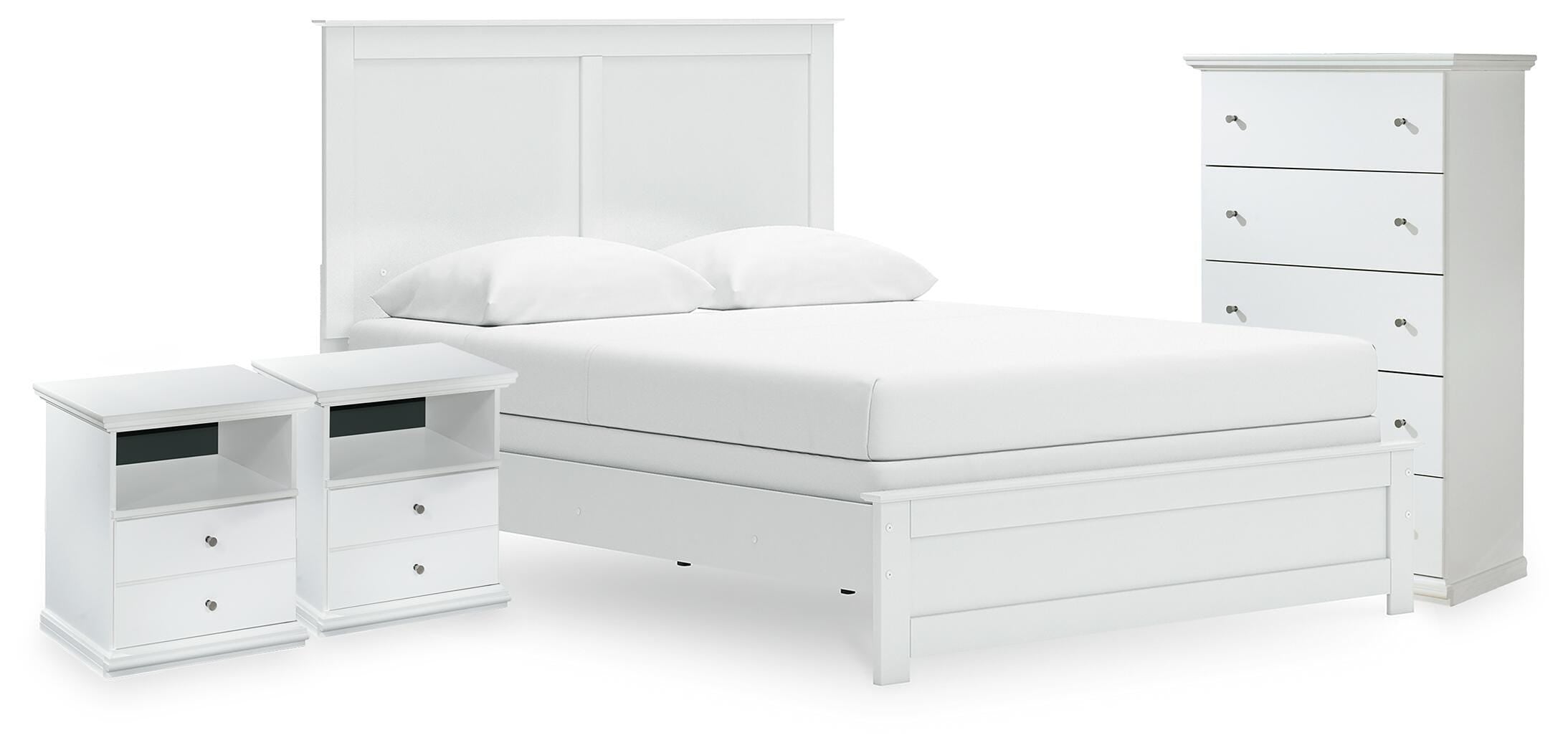 Bostwick Shoals Panel Bed, Chest and 2 Nightstands