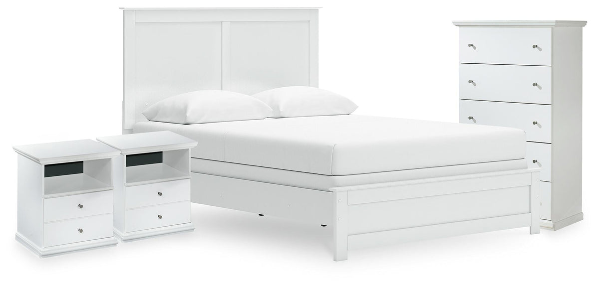 Bostwick Shoals Panel Bed, Chest and 2 Nightstands