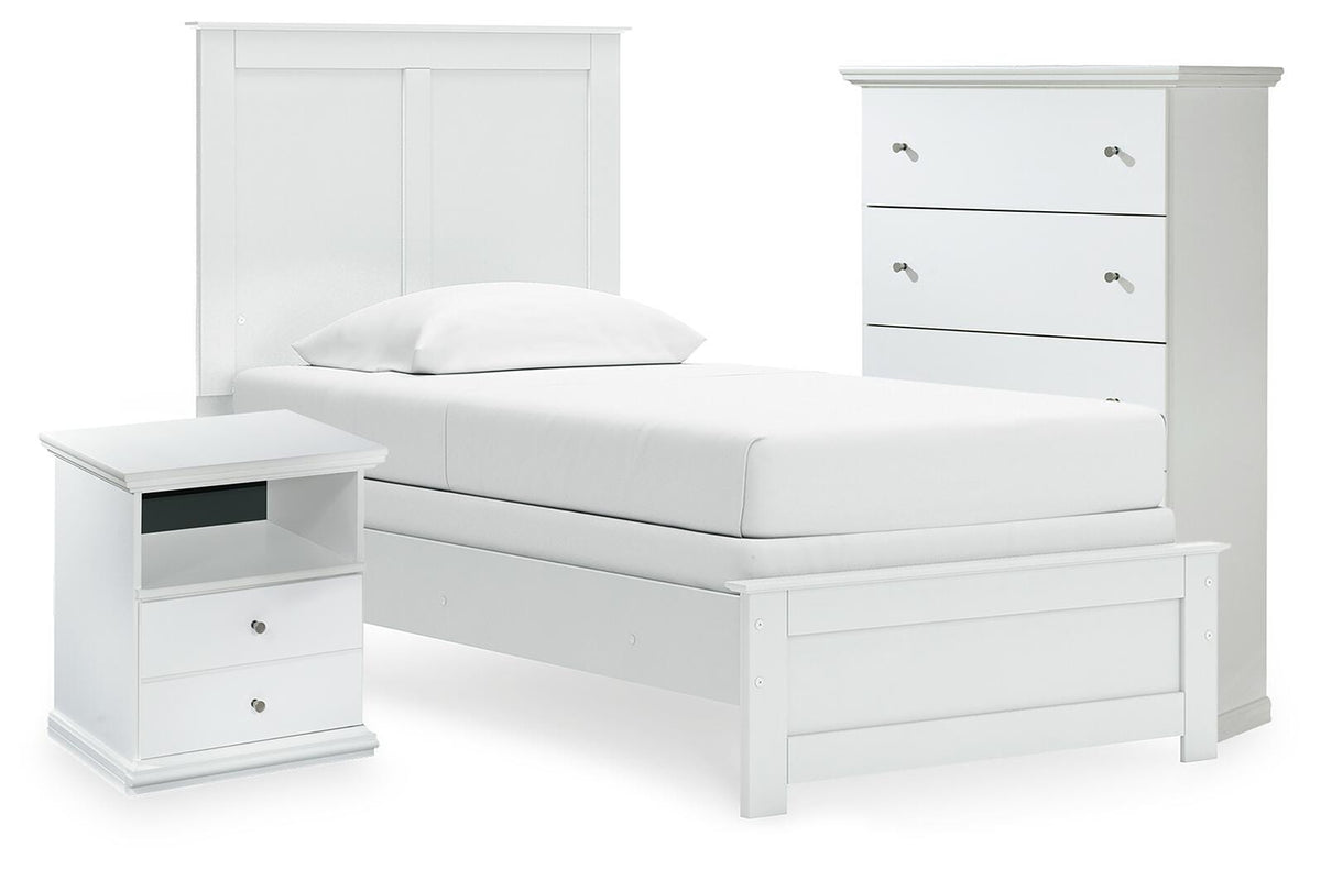 Bostwick Shoals Panel Bed, Chest and Nightstand
