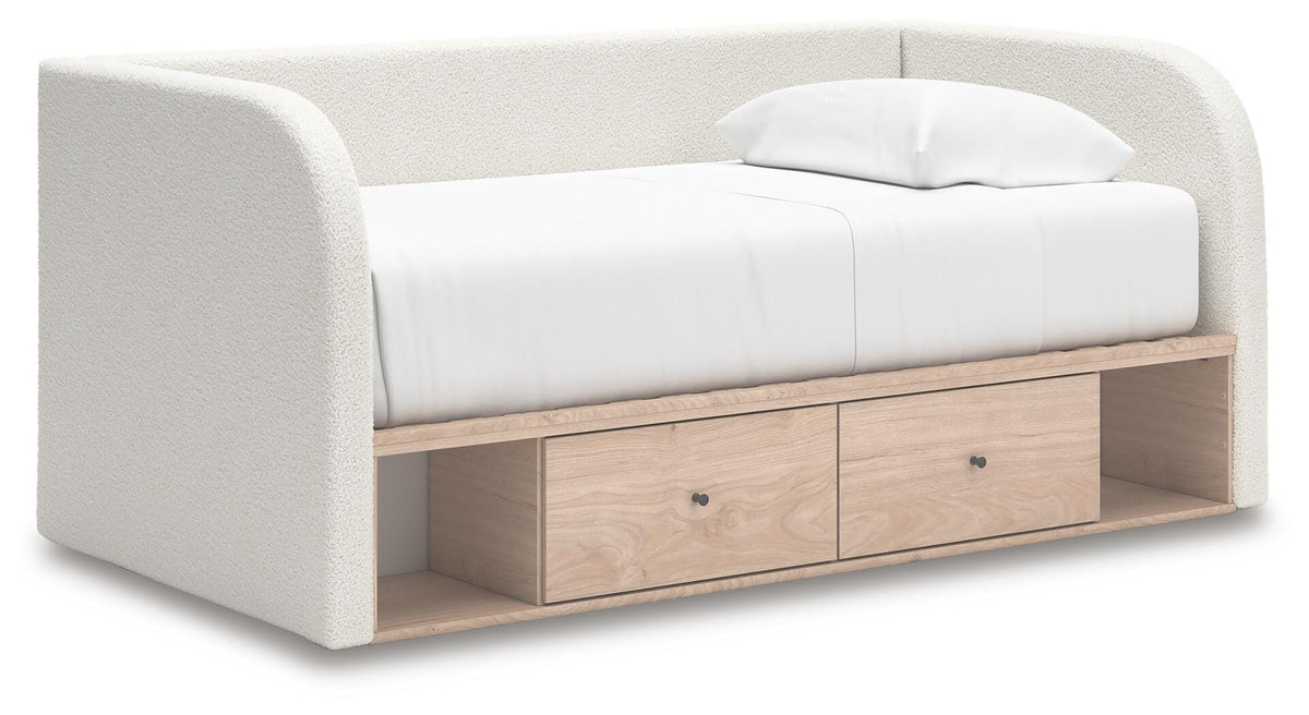 Arloster Upholstered Day Bed with Storage
