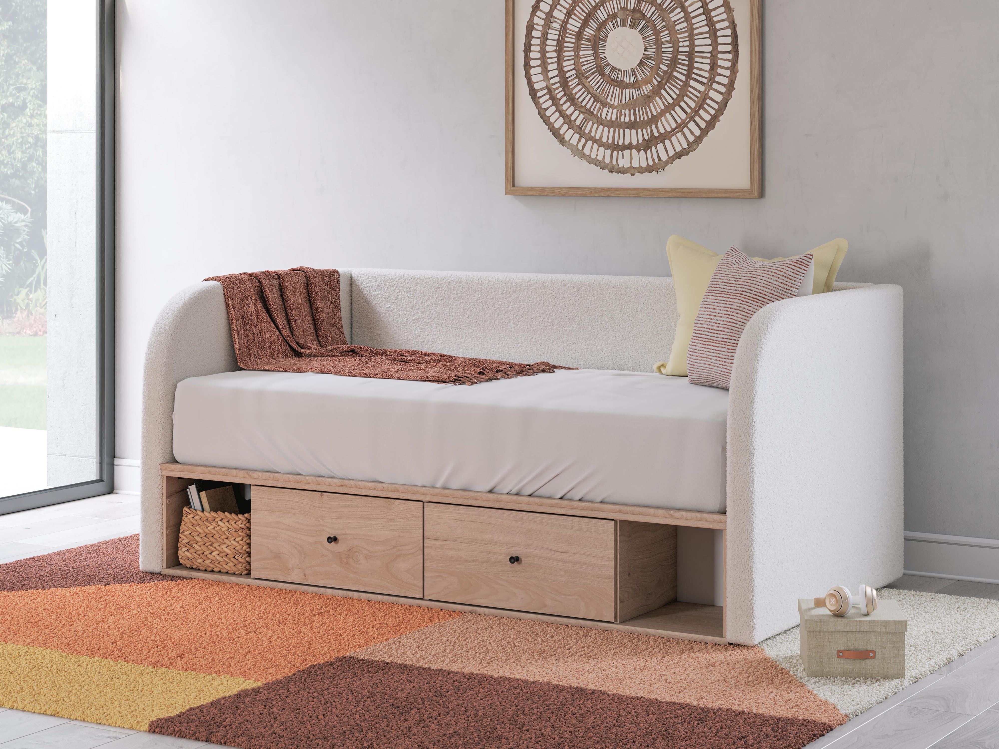Arloster Upholstered Day Bed with Storage