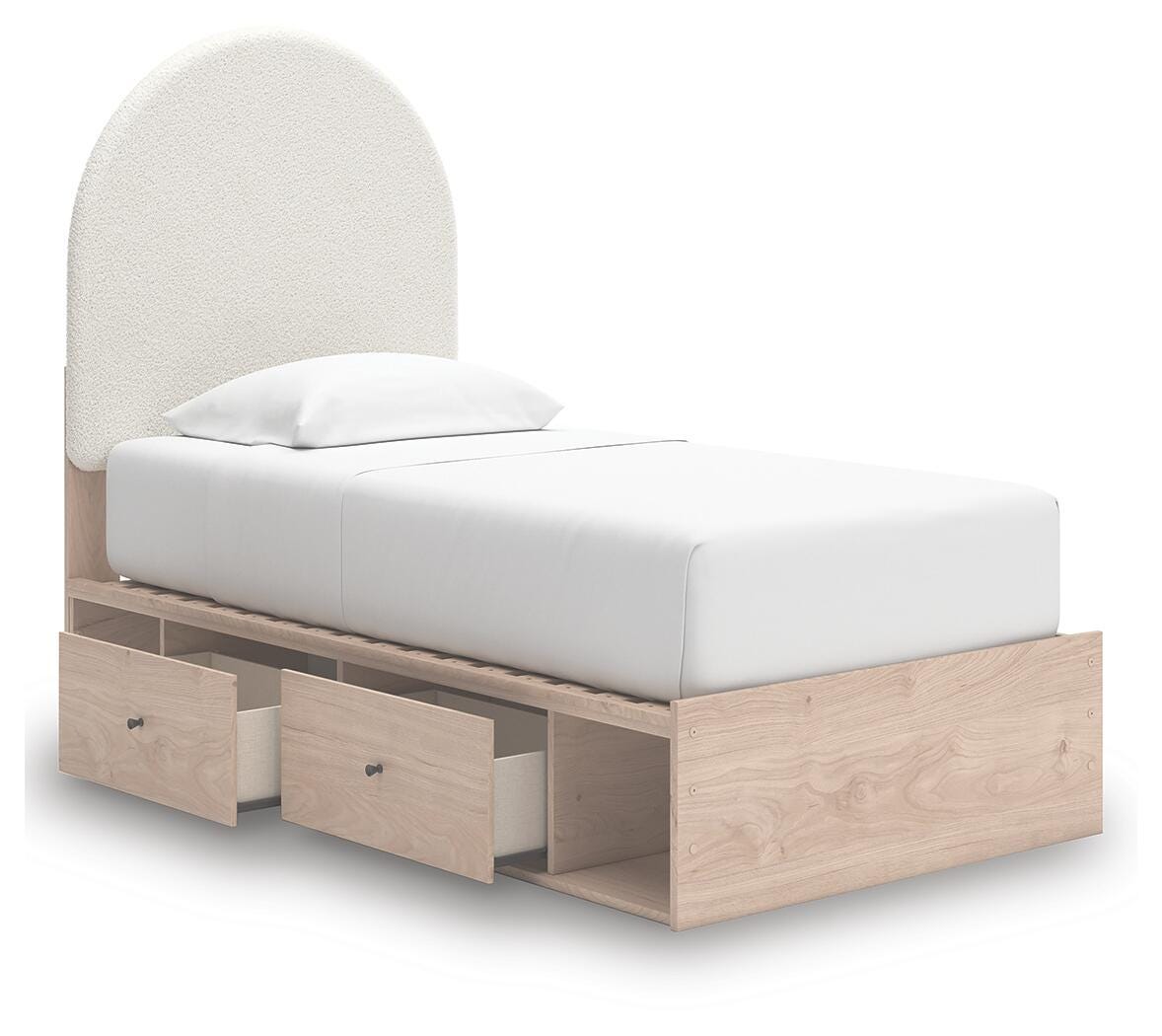 Arloster Upholstered Panel Bed with Storage
