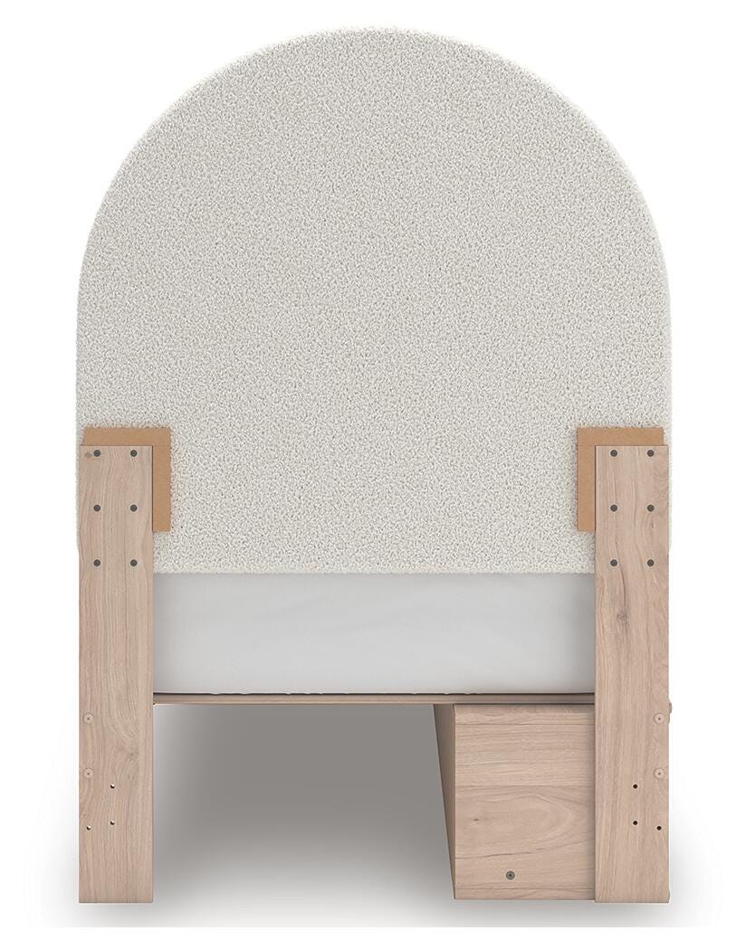 Arloster Upholstered Panel Bed with Storage