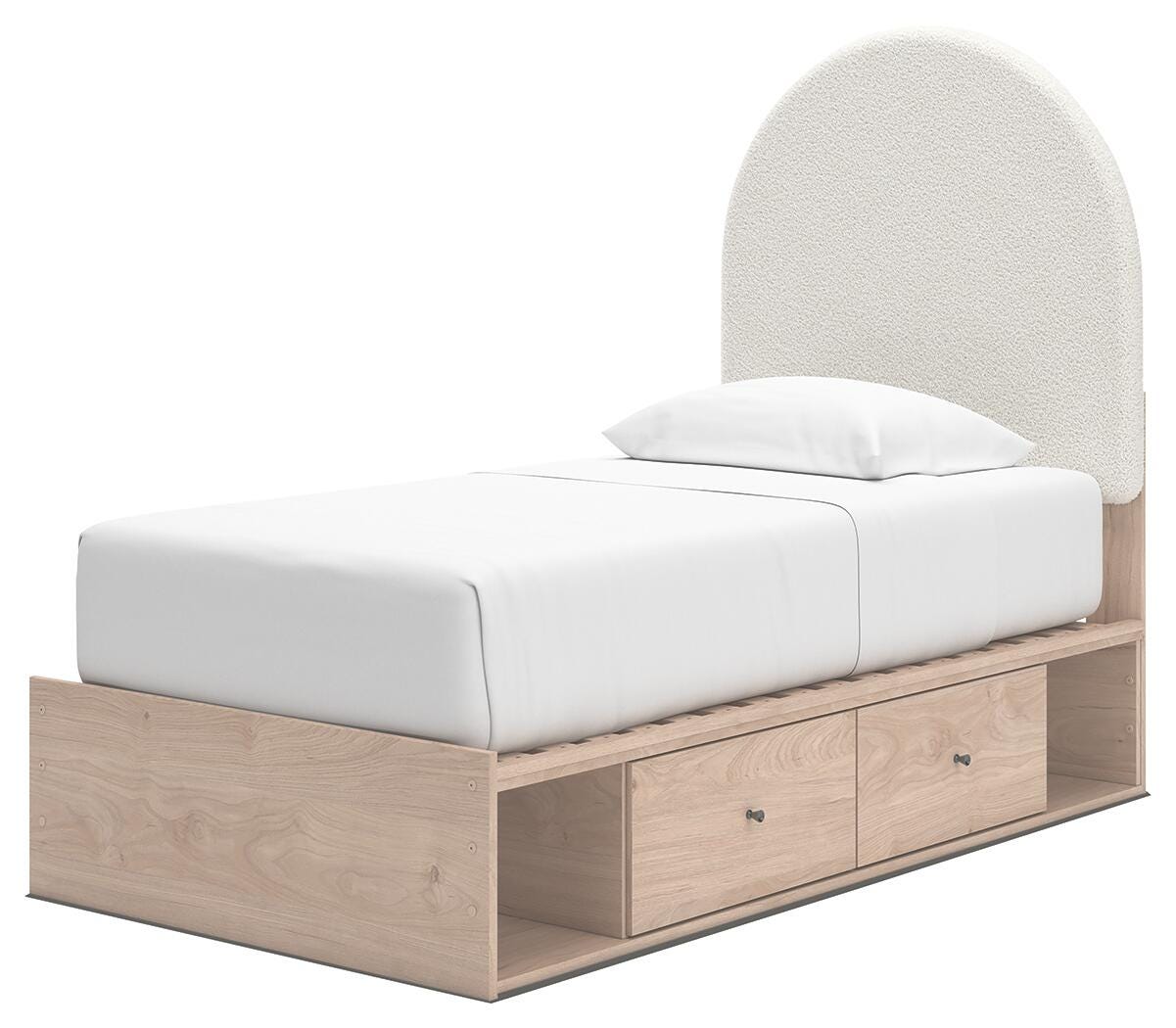 Arloster Upholstered Panel Bed with Storage