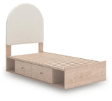 Arloster Upholstered Panel Bed with Storage