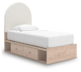 Arloster Upholstered Panel Bed with Storage