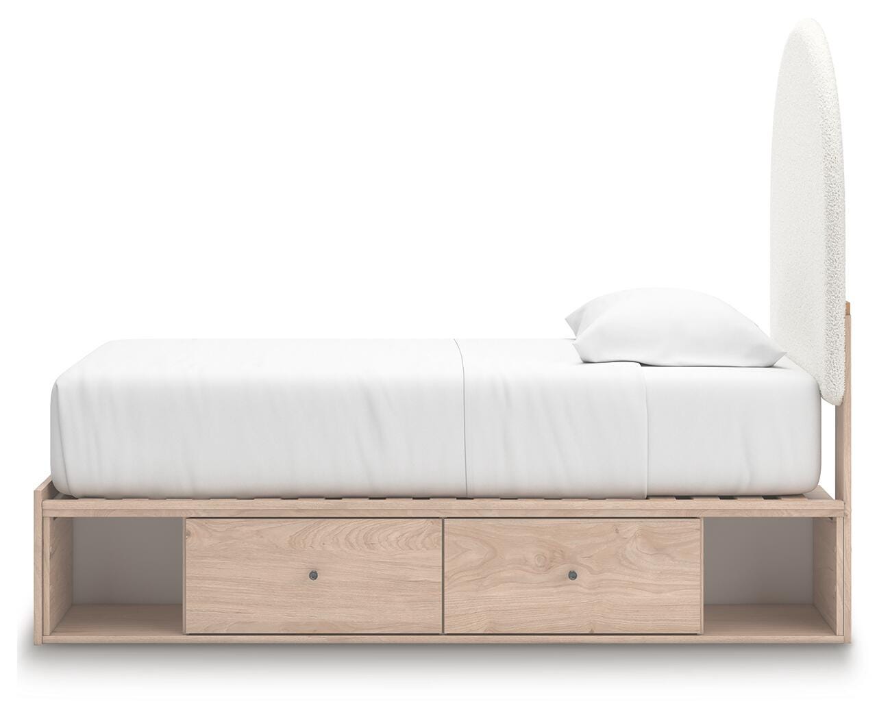 Arloster Upholstered Panel Bed with Storage