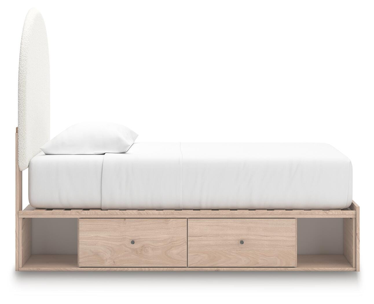 Arloster Upholstered Panel Bed with Storage