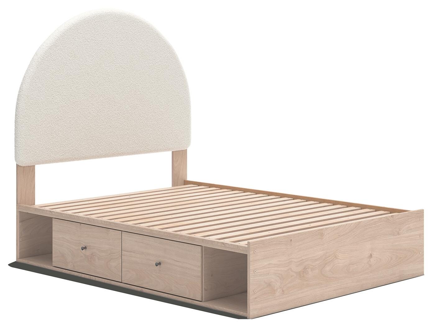 Arloster Upholstered Panel Bed with Storage