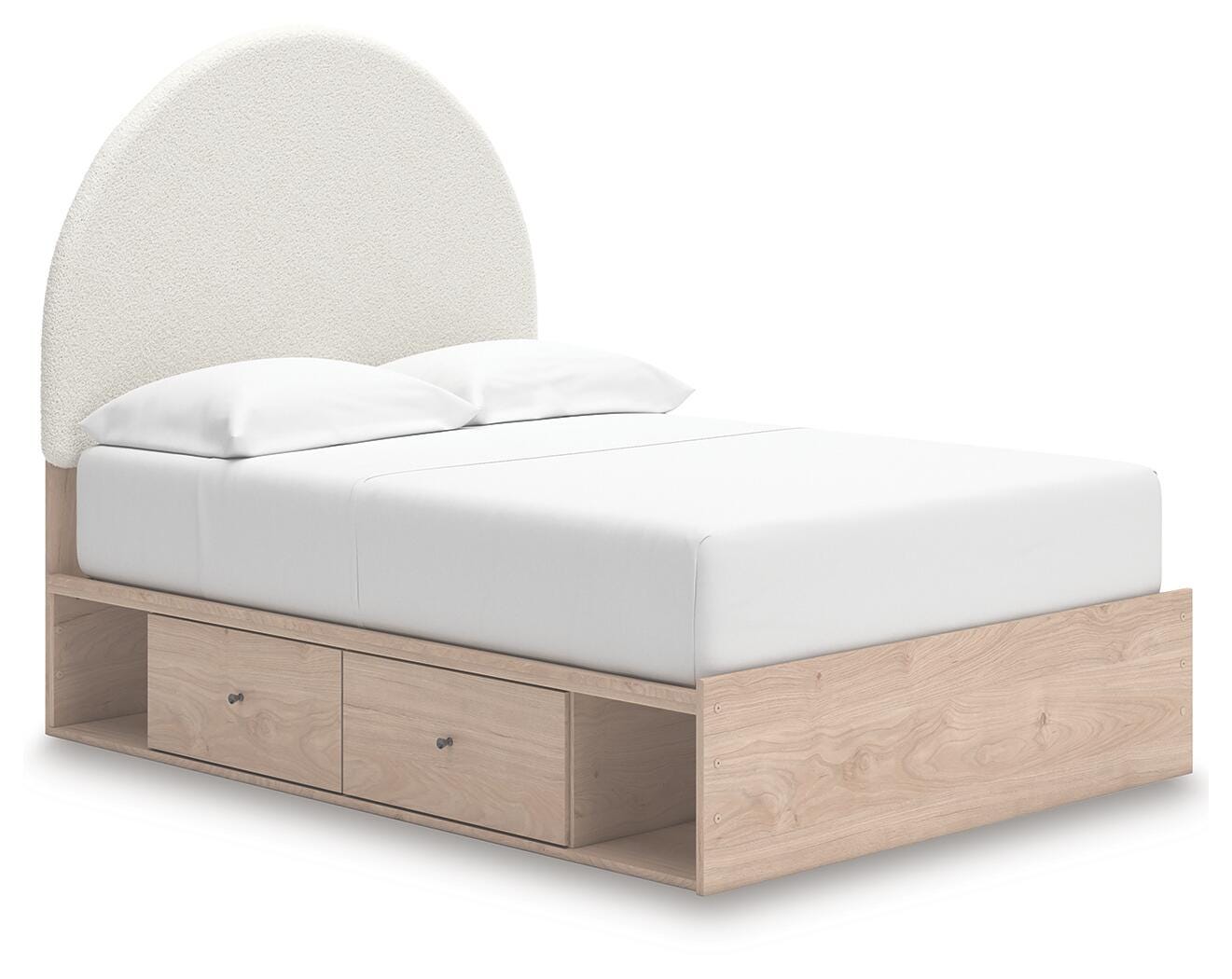 Arloster Upholstered Panel Bed with Storage