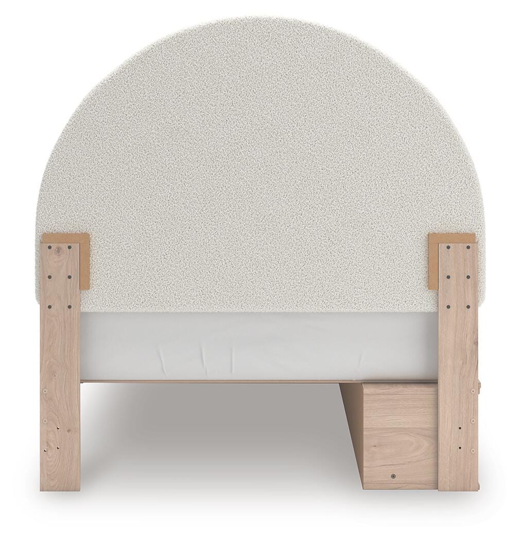 Arloster Upholstered Panel Bed with Storage