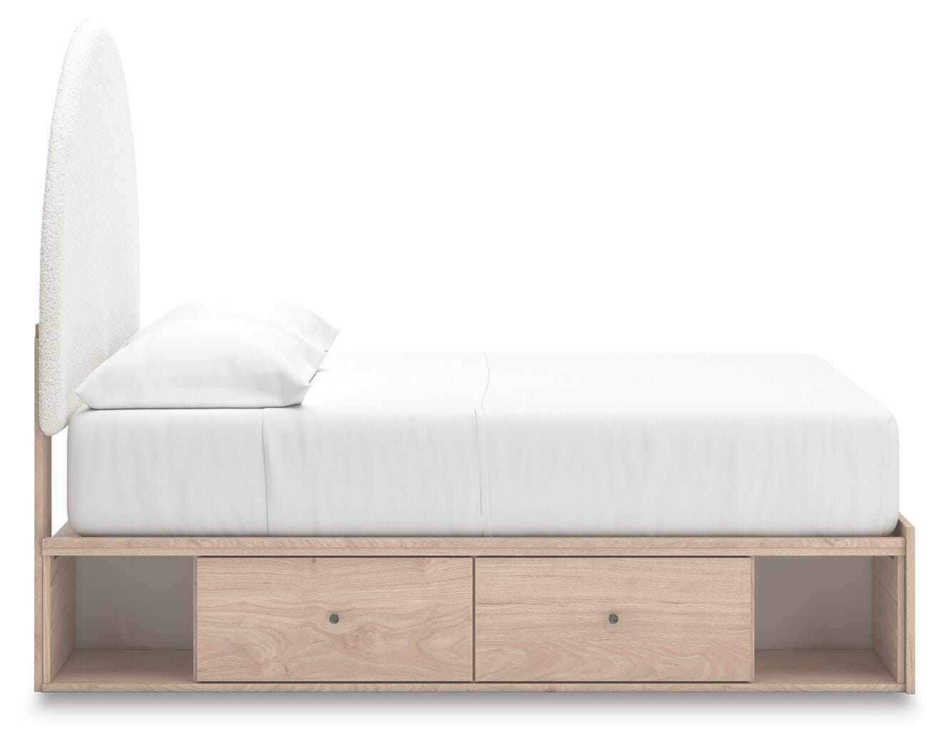 Arloster Upholstered Panel Bed with Storage