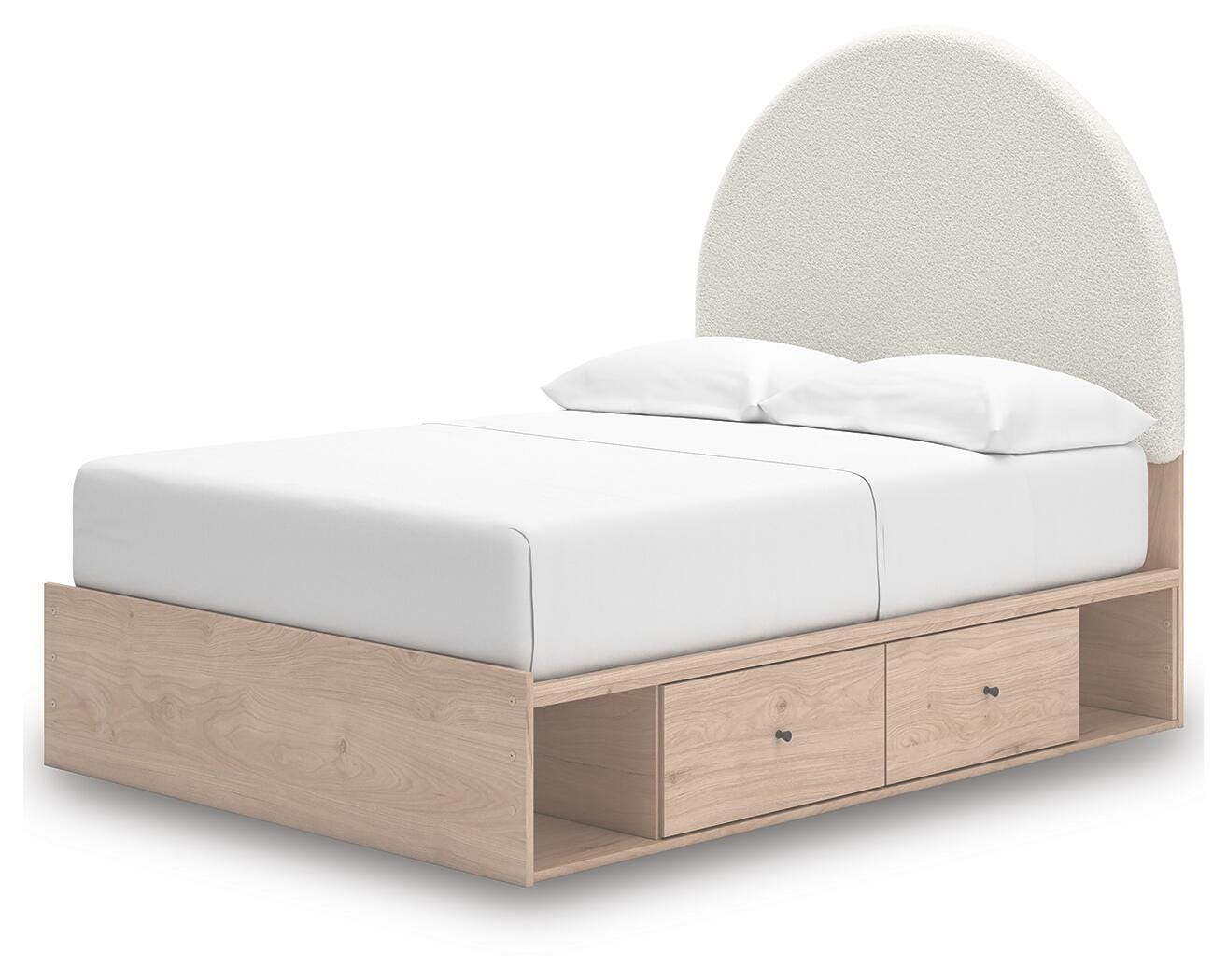 Arloster Upholstered Panel Bed with Storage