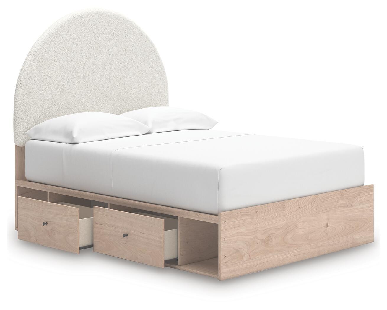 Arloster Upholstered Panel Bed with Storage