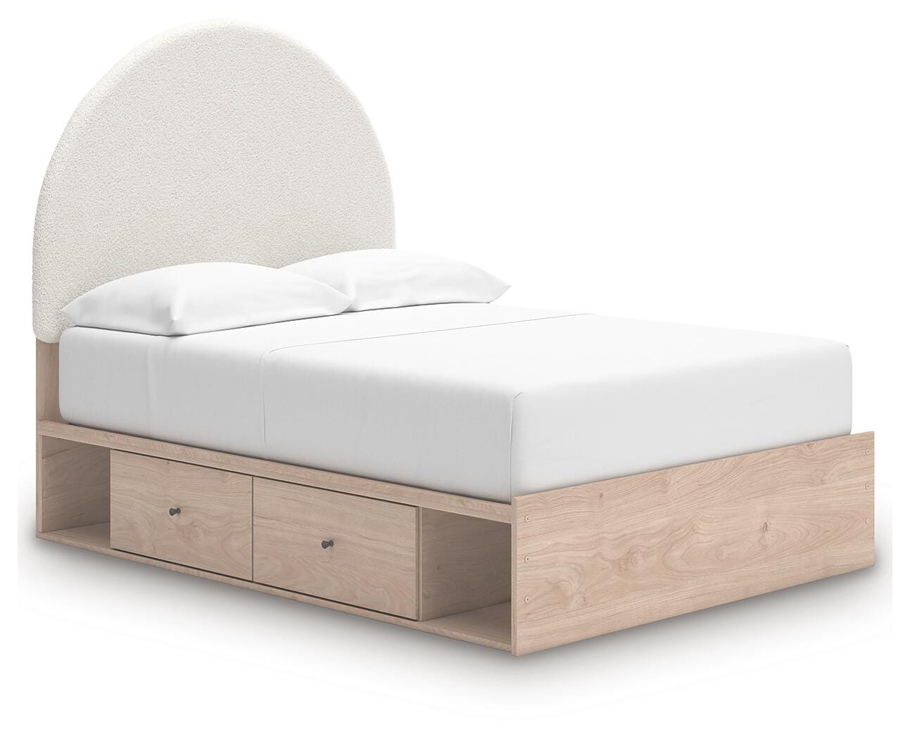 Arloster Upholstered Panel Bed with Storage