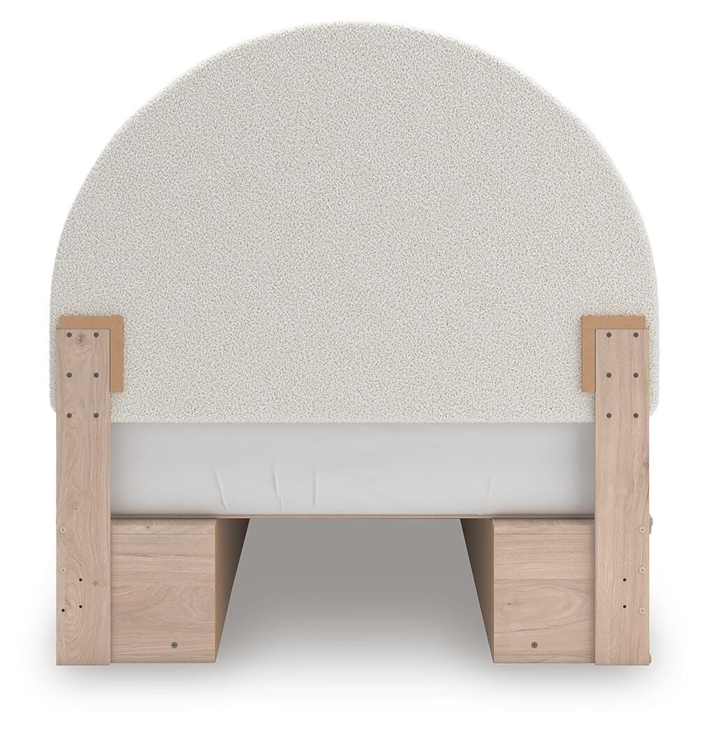Arloster Upholstered Panel Bed with Storage