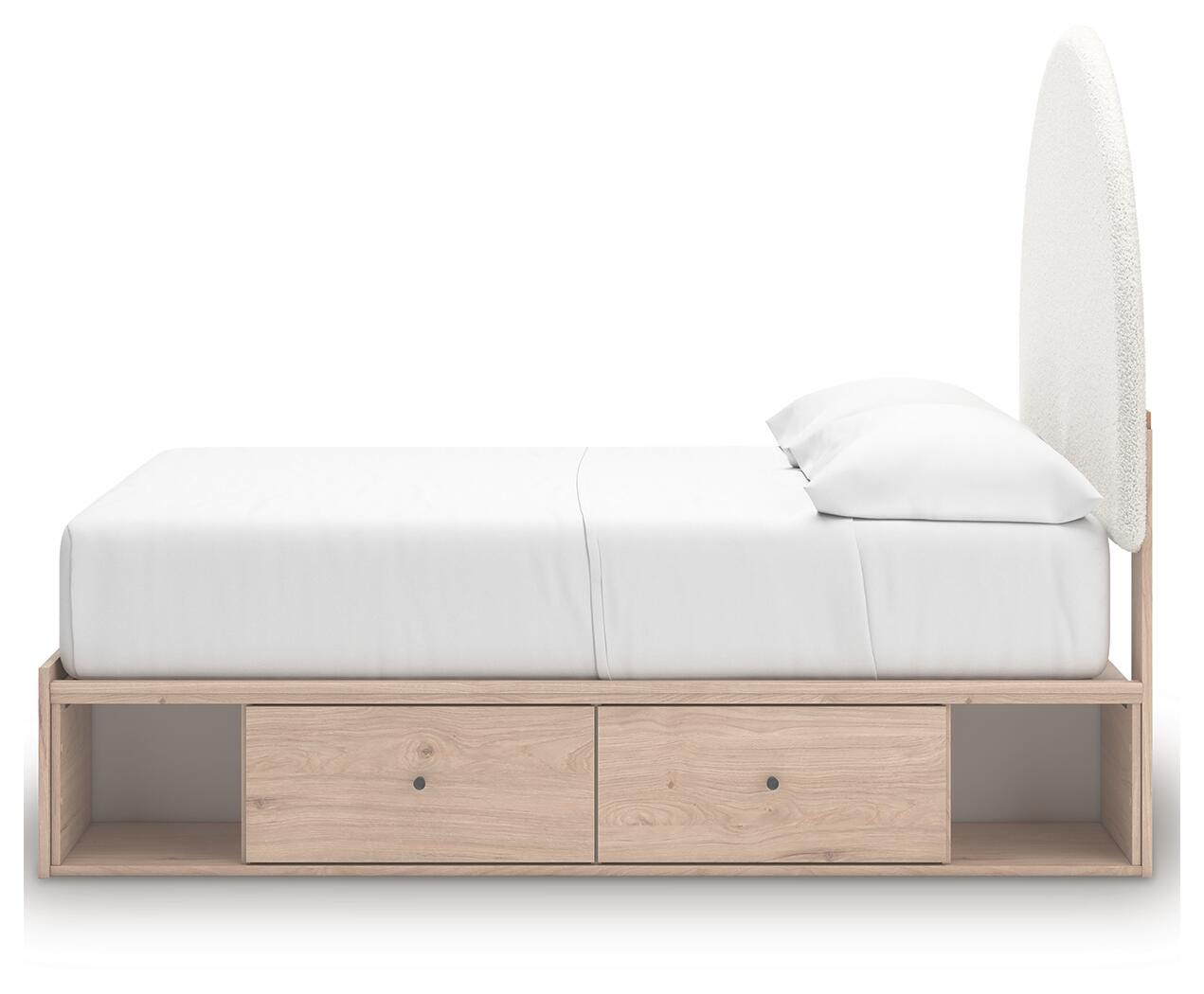 Arloster Upholstered Panel Bed with Storage