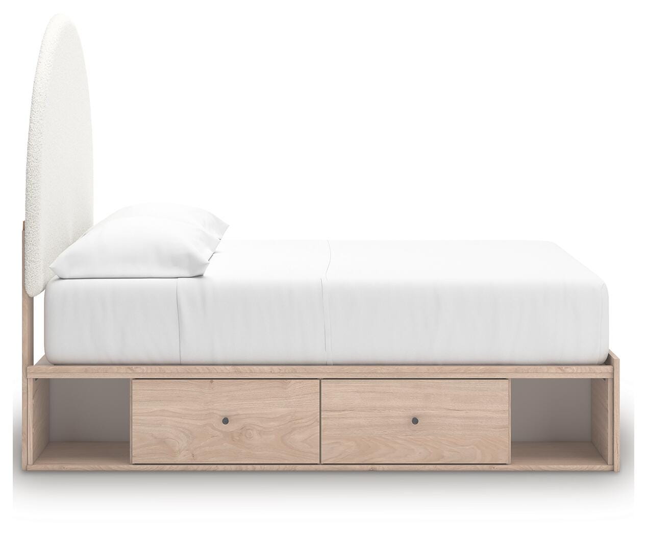 Arloster Upholstered Panel Bed with Storage