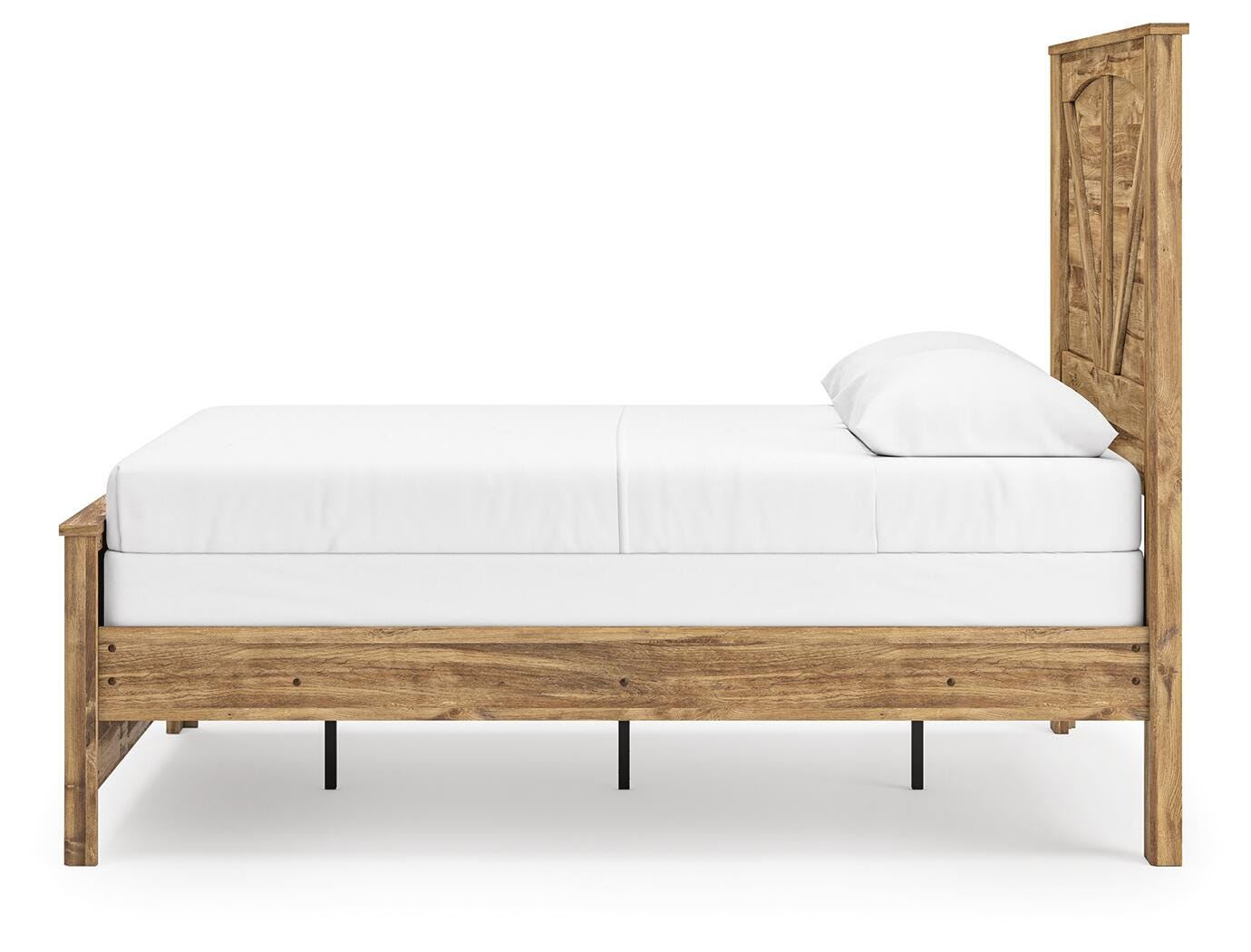 Maystonna Crossbuck Panel Bed, Dresser, Mirror and Nightstand