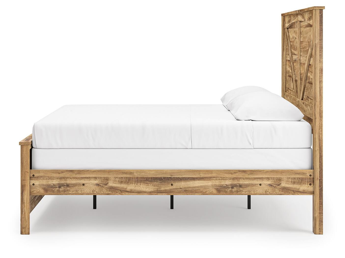 Maystonna Crossbuck Panel Bed, Dresser, Mirror and Nightstand