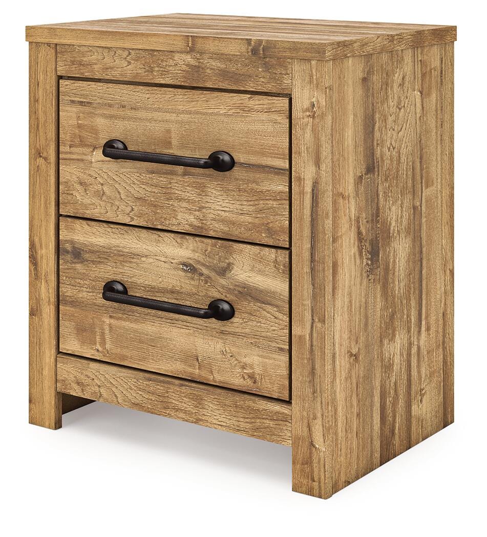 Maystonna Crossbuck Panel Bed, Dresser, Mirror and Nightstand