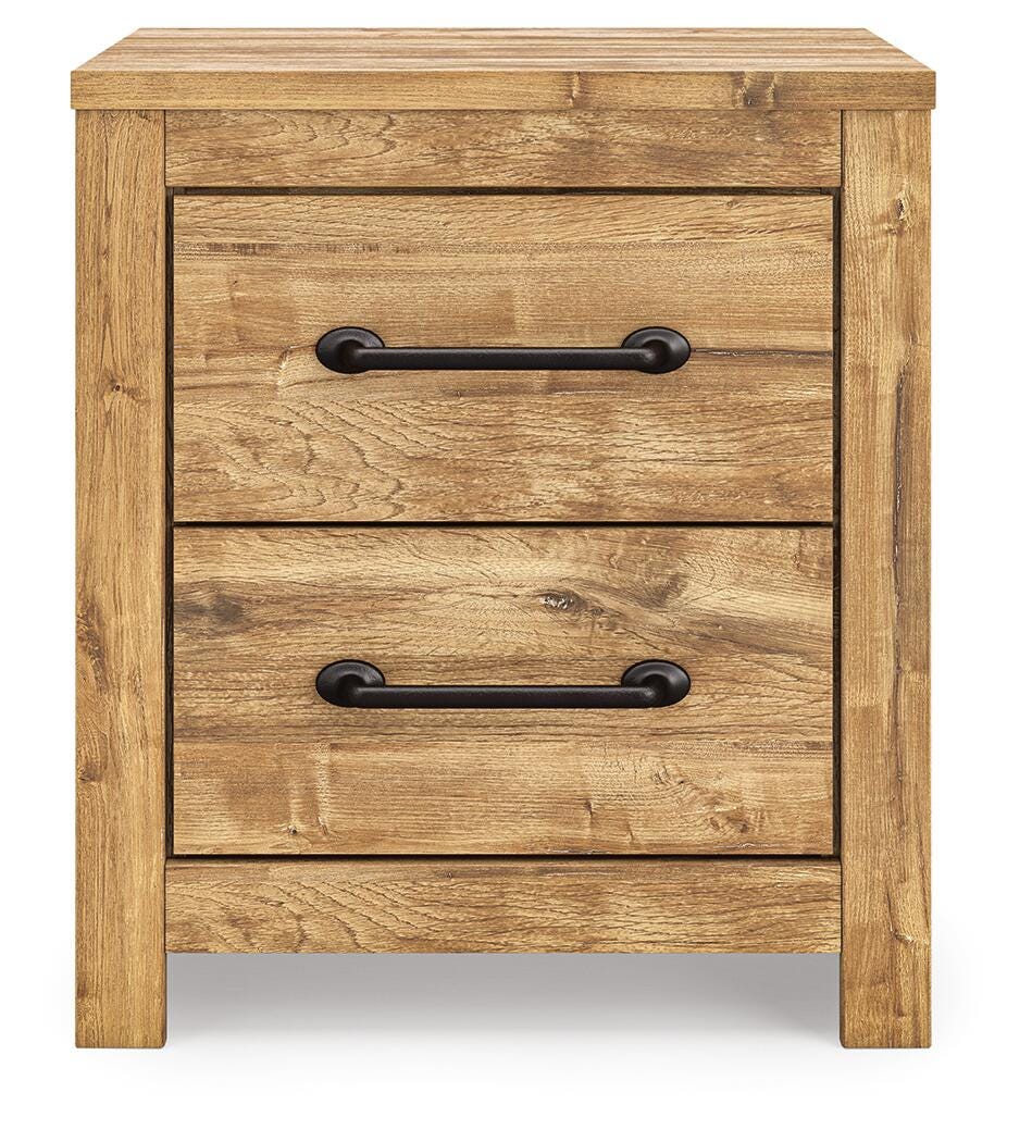 Maystonna Crossbuck Panel Bed, Dresser, Mirror and Nightstand