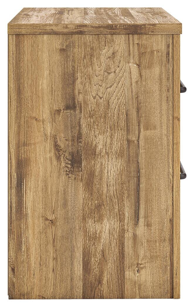 Maystonna Crossbuck Panel Bed, Dresser, Mirror and Nightstand