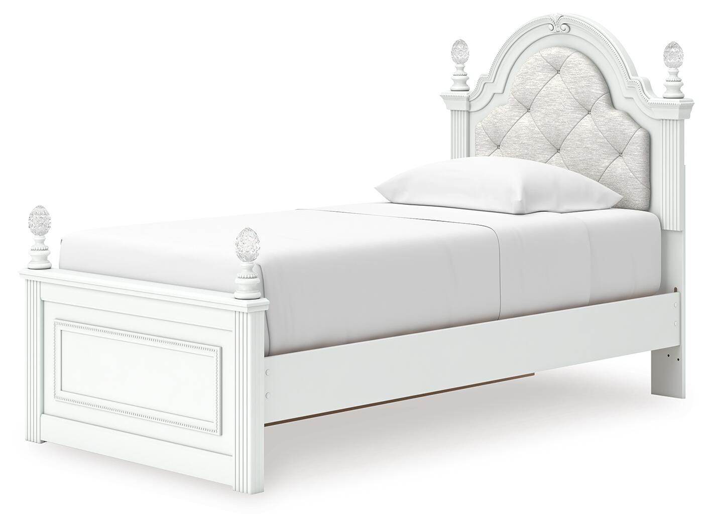 Kozlani Upholstered Panel Storage Bed, Dresser, Mirror and Nightstand
