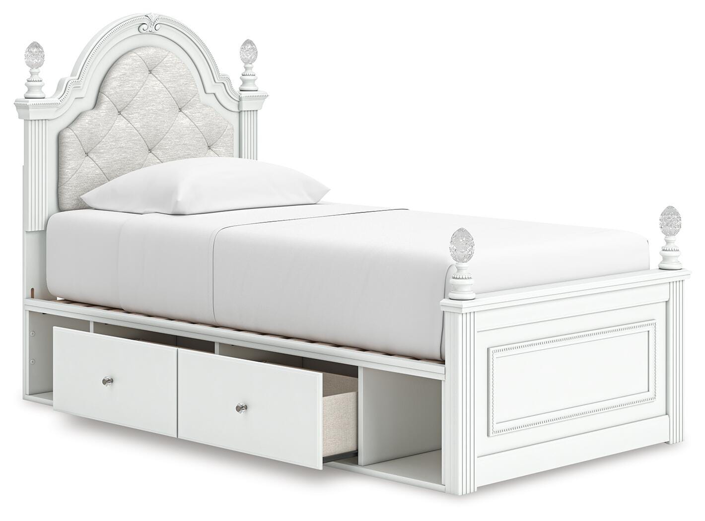 Kozlani Upholstered Panel Bed with Storage