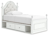 Kozlani Upholstered Panel Storage Bed
