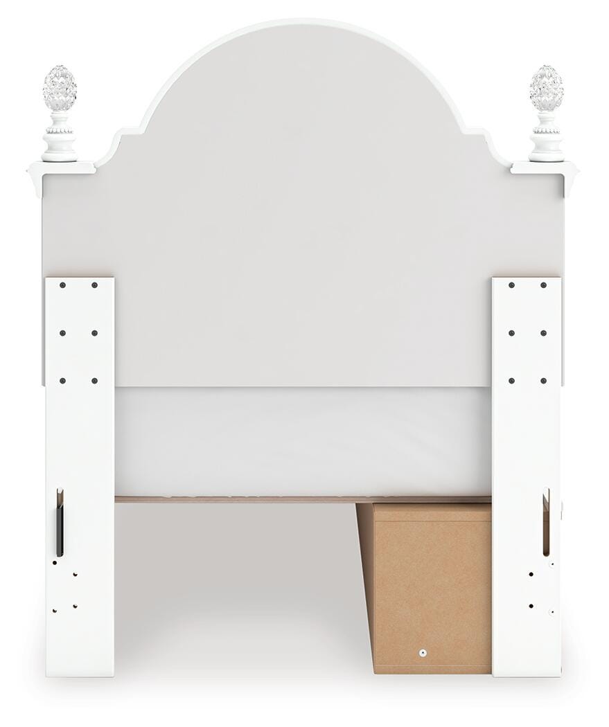 Kozlani Upholstered Panel Storage Bed, Dresser, Mirror and Nightstand
