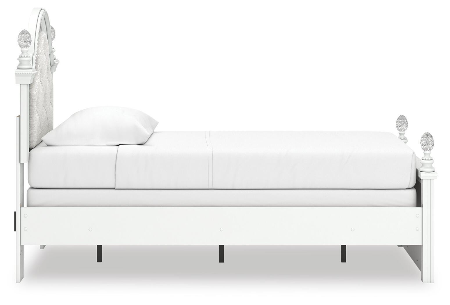 Kozlani Upholstered Panel Bed, Dresser and Nightstand